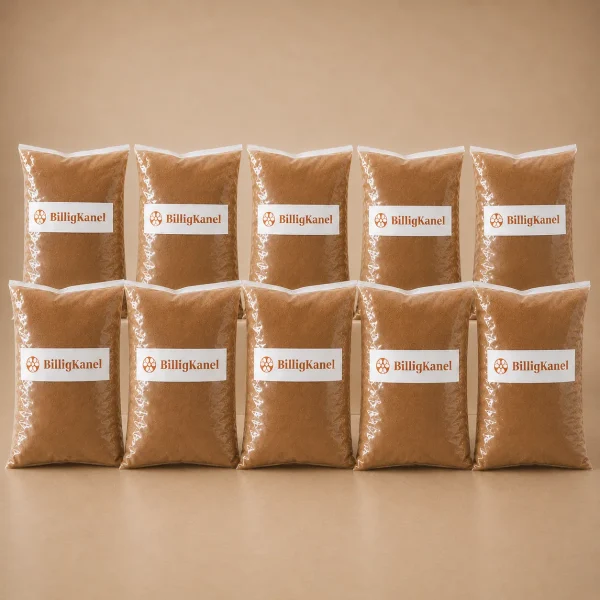 10 kg ren Cassia-kanel pakket i 1 kg poser fra Kanel 25 år