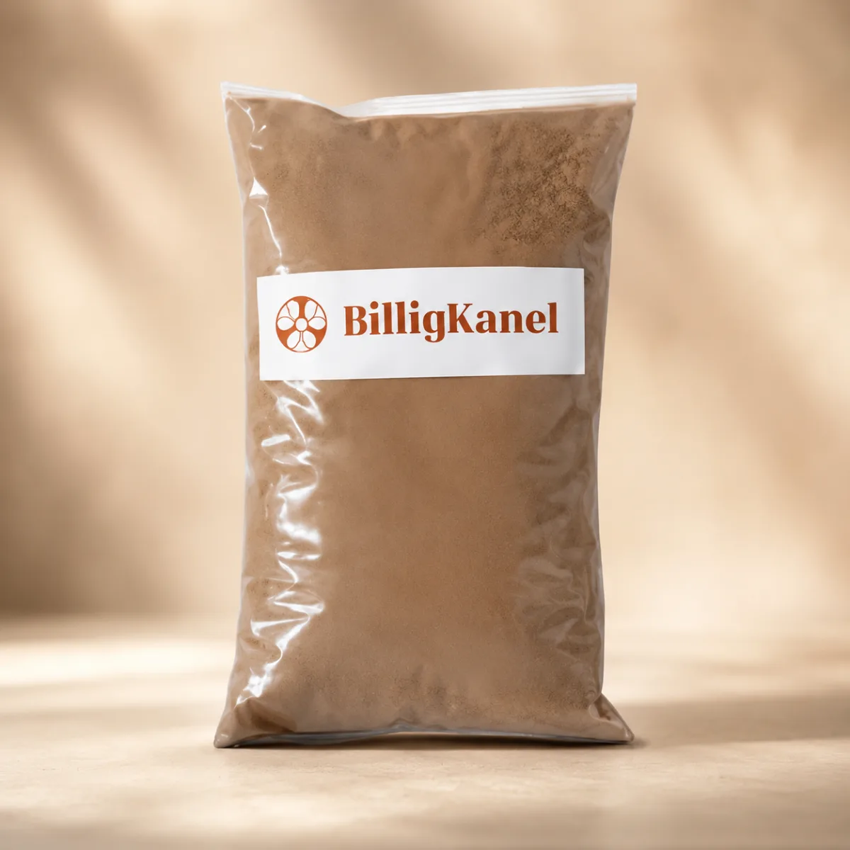 1 kg ren Cassia-kanel pakket i 1 kg poser fra Kanel 25 år
