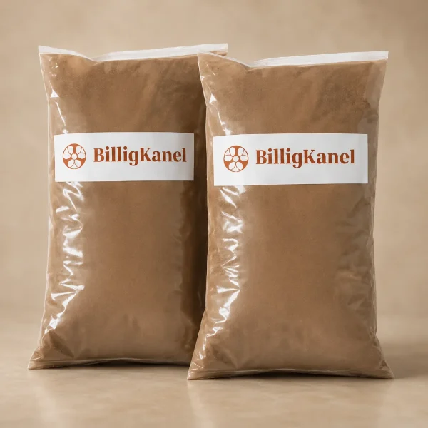 2 kg ren Cassia-kanel pakket i 1 kg poser fra Kanel 25 år