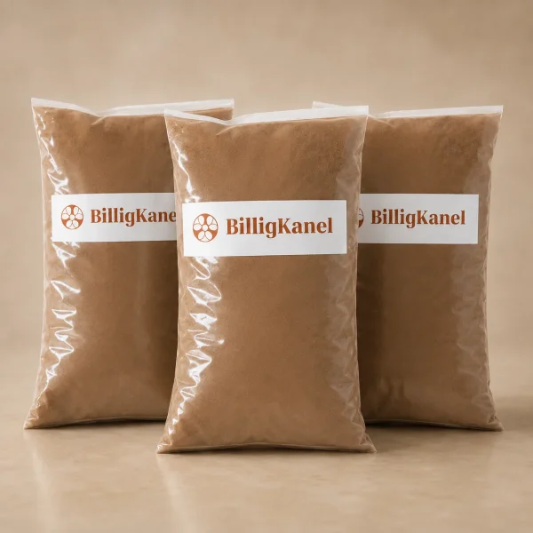 3 kg ren Cassia-kanel pakket i 1 kg poser fra Kanel 25 år