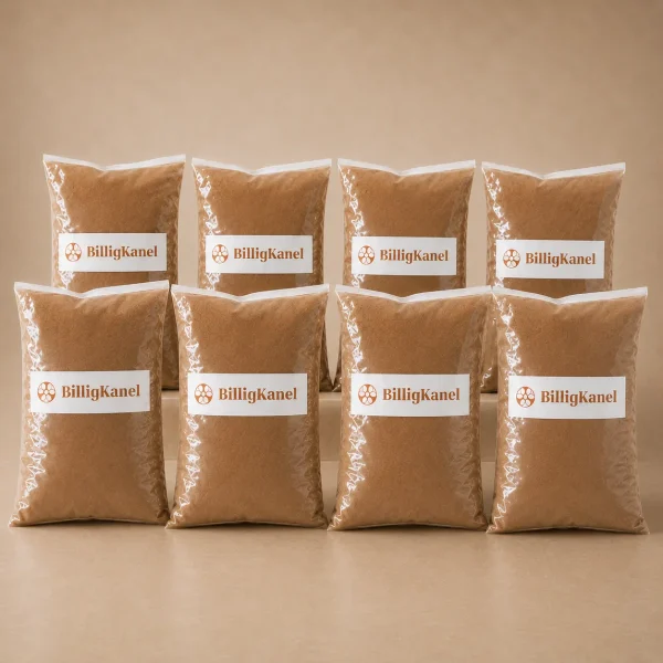 8 kg ren Cassia-kanel pakket i 1 kg poser fra Kanel 25 år
